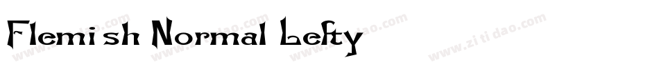 Flemish Normal Lefty字体转换